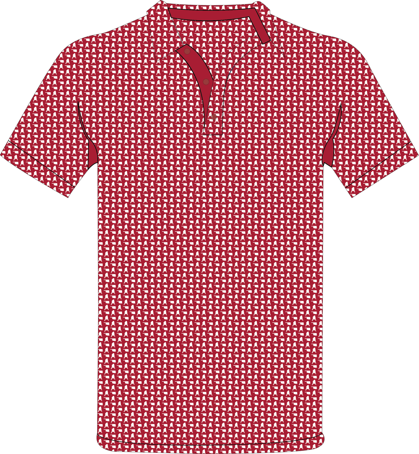 The Oklahomie Polo - Crimson